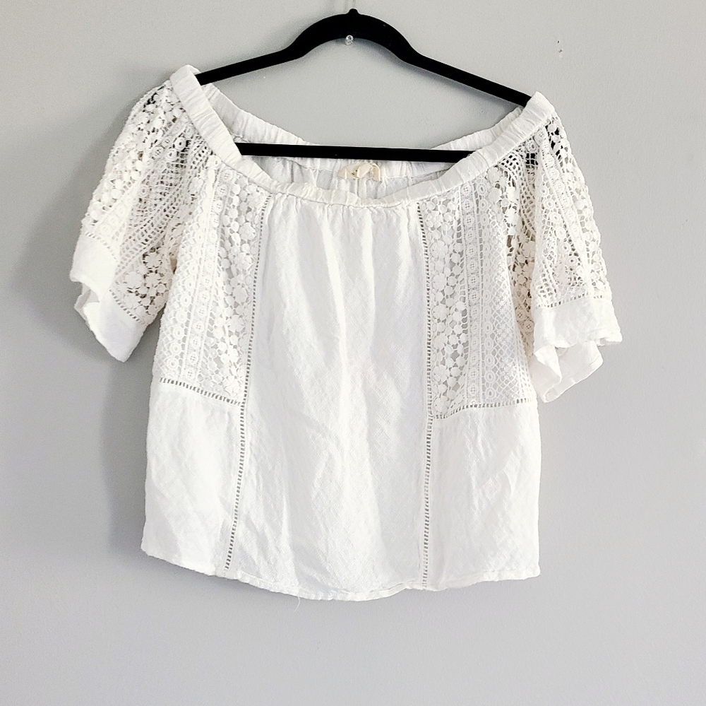 Lovestitch Ivory Off The Shoulder Top M